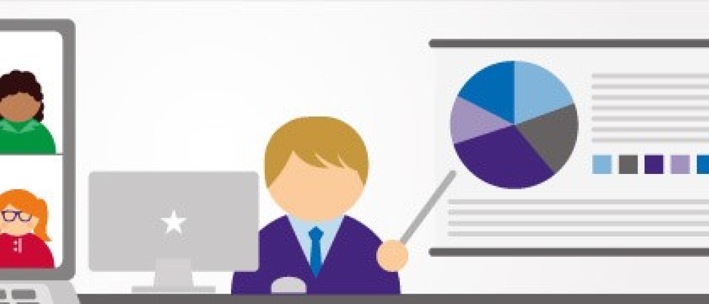 Image of people attending online session